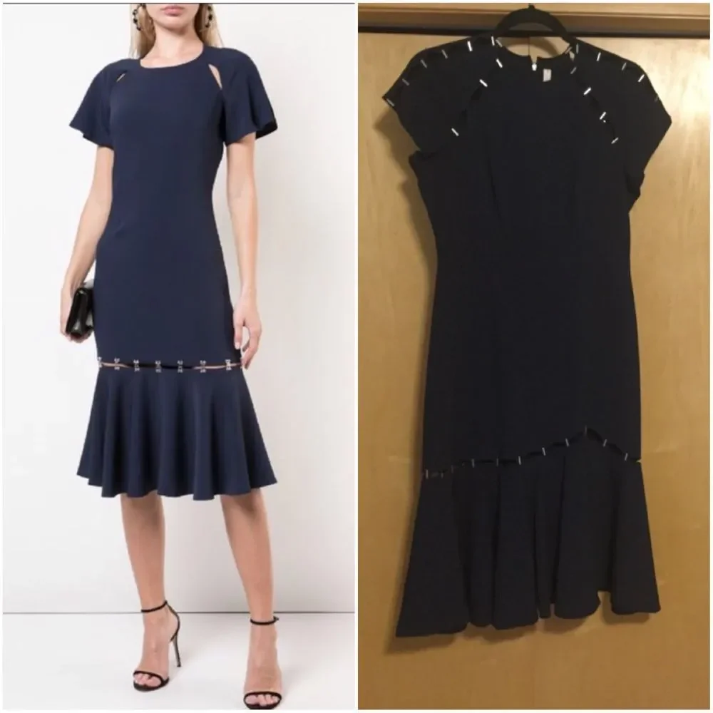 JONATHAN SIMKHAI hook and eye crepe dress - Picture 9 of 16